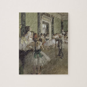 Dance Class Ballet - Edgar Degas Painting Jigsaw Puzzle