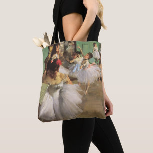 Dance Class by Degas, Vintage Impressionism Ballet Tote Bag