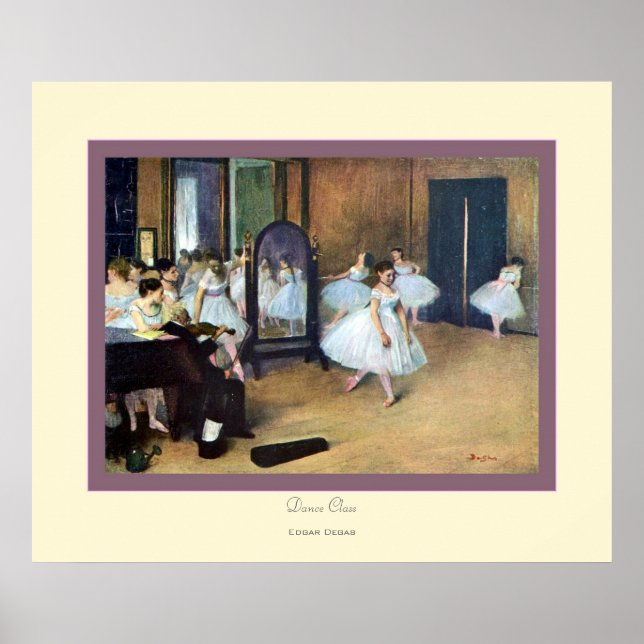 Dance Class~ Edgar Degas Poster (Front)