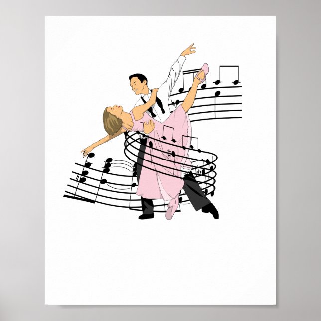 Dance Classic Ballroom Dancing Poster (Front)