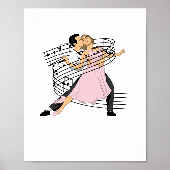 Dance Classic Ballroom Dancing Poster (Front)