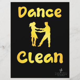 Dance Clean Golden Brass Flyer
