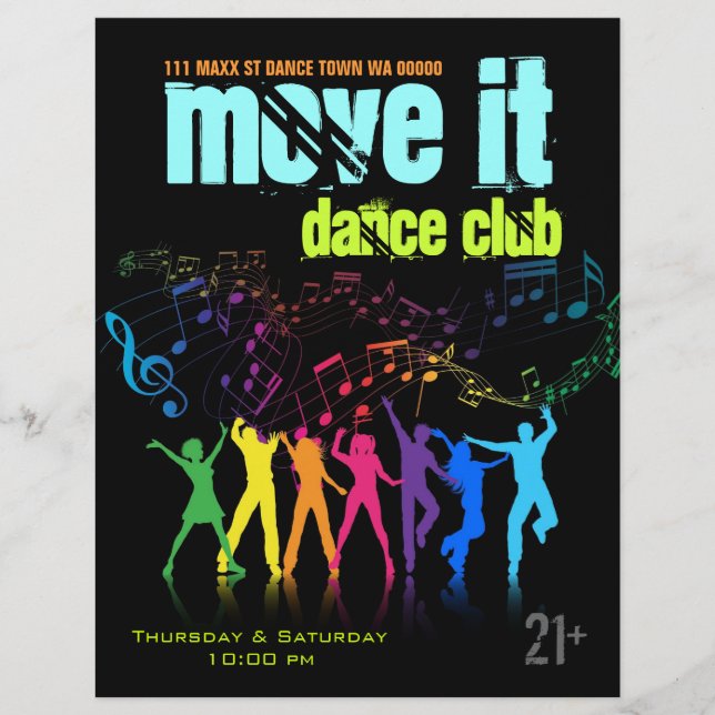 Dance Club DJ Disco Ball Flyer Invitation (Front)
