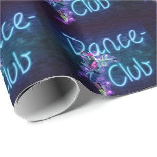 Dance Club Neon Party Dancer Wrapping Paper