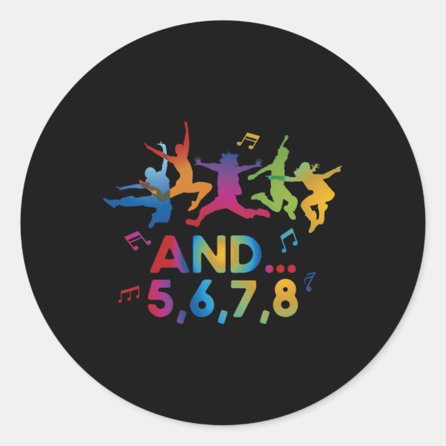 Dance Coach Dancer Dancing Dance Teacher Instructo Classic Round Sticker (Front)
