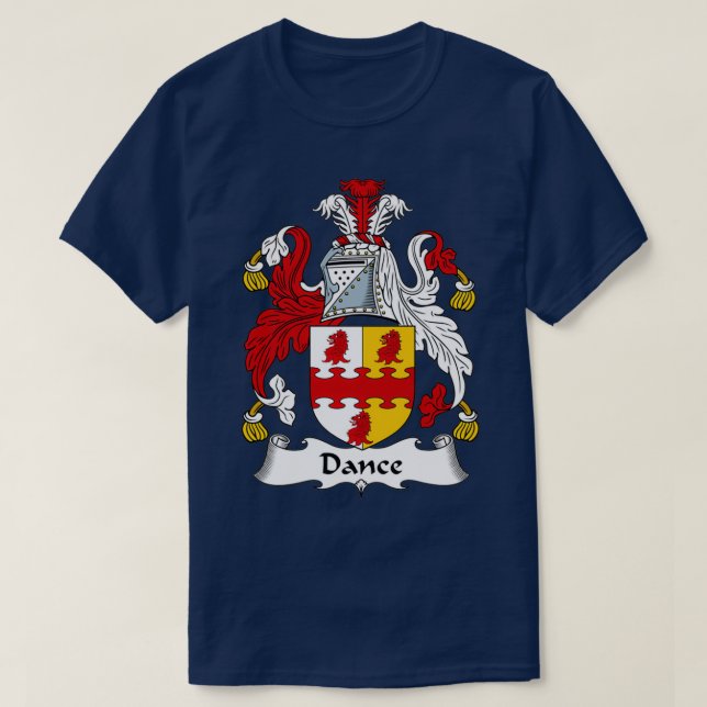 Dance Coat of Arms Family Crest  T-Shirt (Design Front)