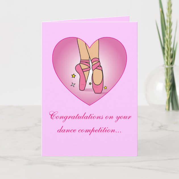 Dance Competition Congratulations Card Zazzle