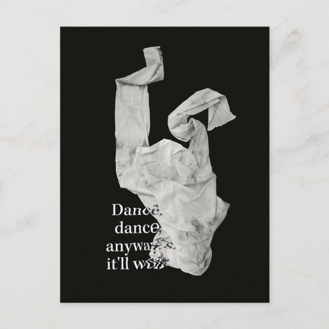 Dance Contemporary Art Dancing Cloth It Will Work  Postcard (Front)
