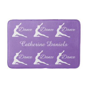 DANCE custom monogram & colour bath mat