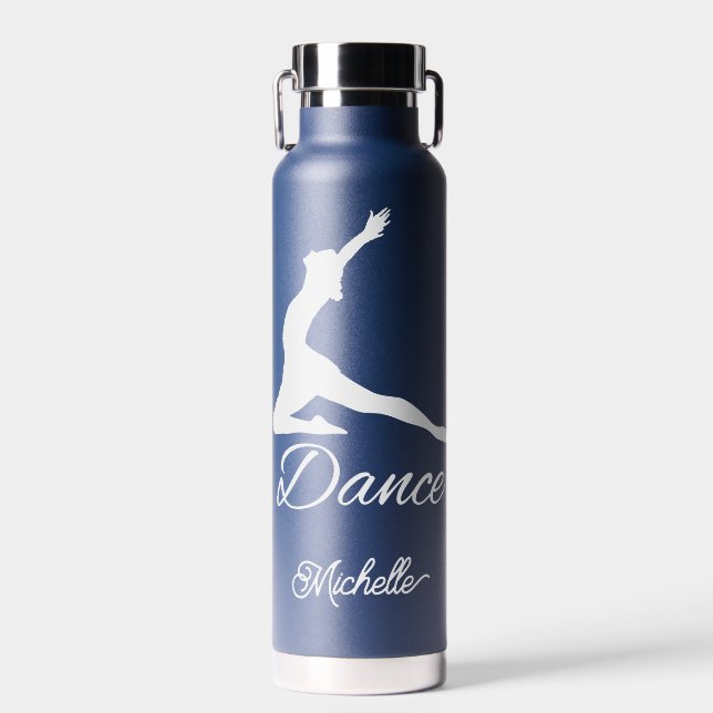 DANCE custom name & colour Water Bottle (Front)