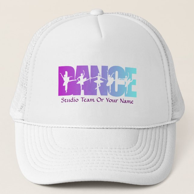 DANCE Customised With Name Trucker Hat (Front)