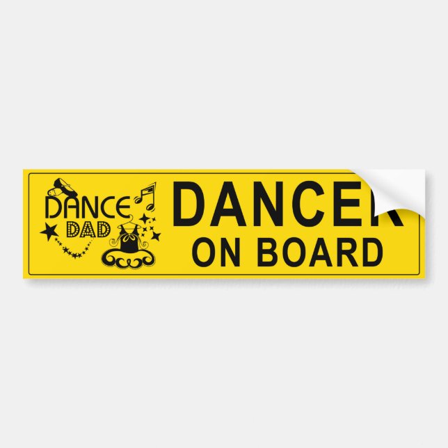 Dance Dad Bumper Sticker (Front)