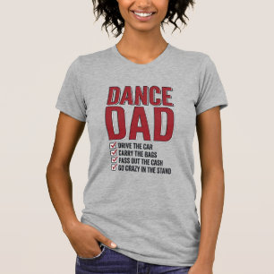 Dance Dad Checklist Vintage Engraving Design_1 T-Shirt