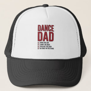 Dance Dad Checklist Vintage Engraving Design_1 Trucker Hat