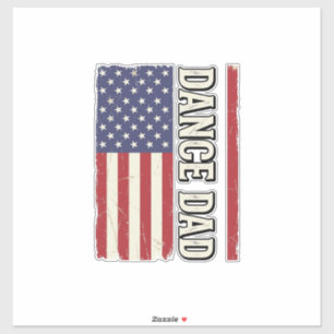 Dance Dad Patriotic Vintage Flag Shirt Design_1