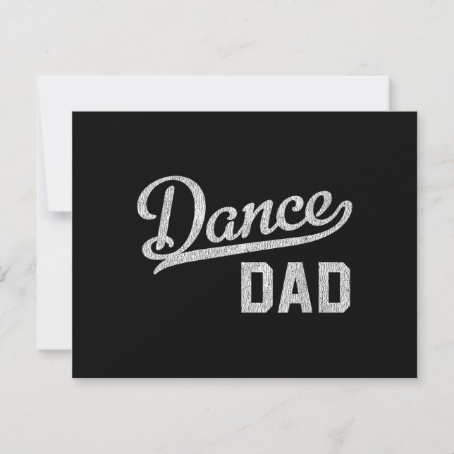 Dance Dad Proud Dancer Father Holiday Card (Front)