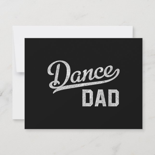 Dance Dad Proud Dancer Father Invitation (Front)
