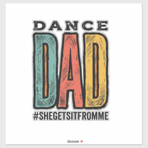 Dance Dad Vintage Typography Shirt Design_1
