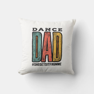Dance Dad Vintage Typography Shirt Design_1 Cushion