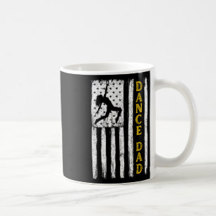 Dance Dad Yellow Cheerleading Flag  Coffee Mug