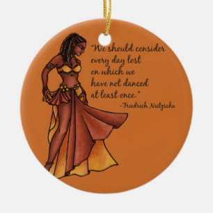 Dance daily ceramic tree decoration