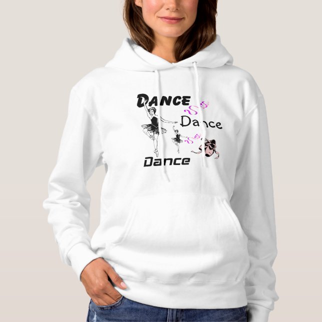Dance Dance Dance Ballet Women's Hoodie (Front)