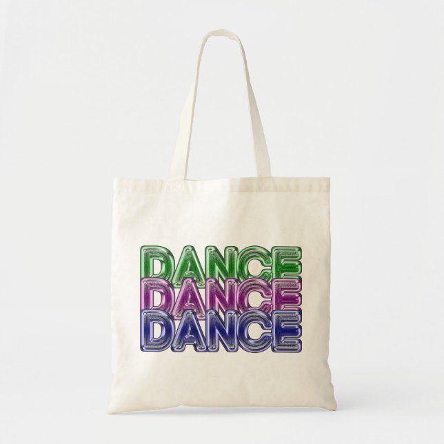 Dance Dance Dance Neon Small Tote (Front)