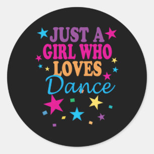 Dance Dance Love Dance Dancer Things Classic Round Sticker
