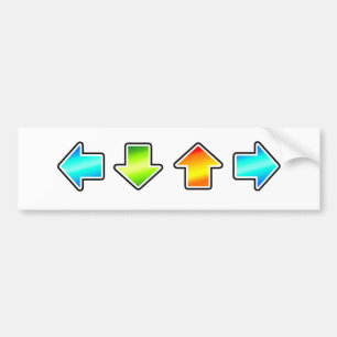 Dance Dance Revolution Bumper Sticker