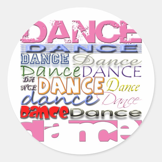 Dance Dancer's Products Classic Round Sticker (Front)