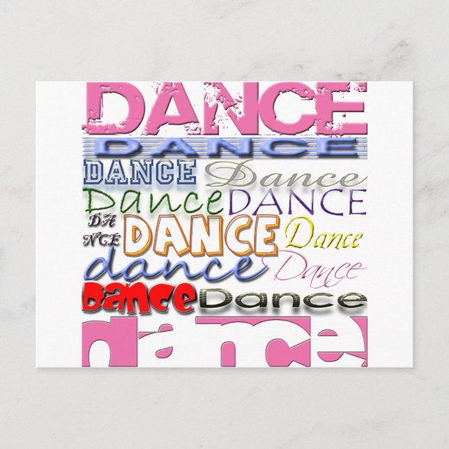 Dance Dancer's Products Postcard (Front)
