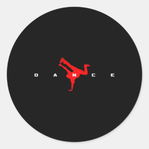 Dance Dancing Dancer Classic Round Sticker