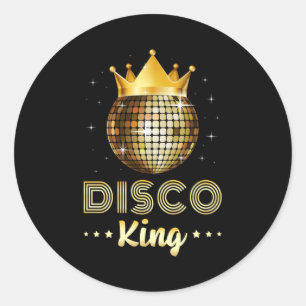 Dance Dancing Disco King Dancer Party Gift Idea Classic Round Sticker