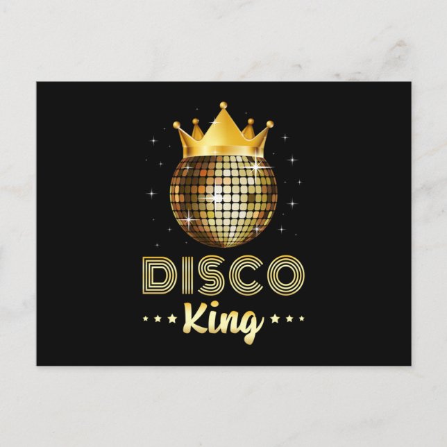 Dance Dancing Disco King Dancer Party Gift Idea Postcard (Front)