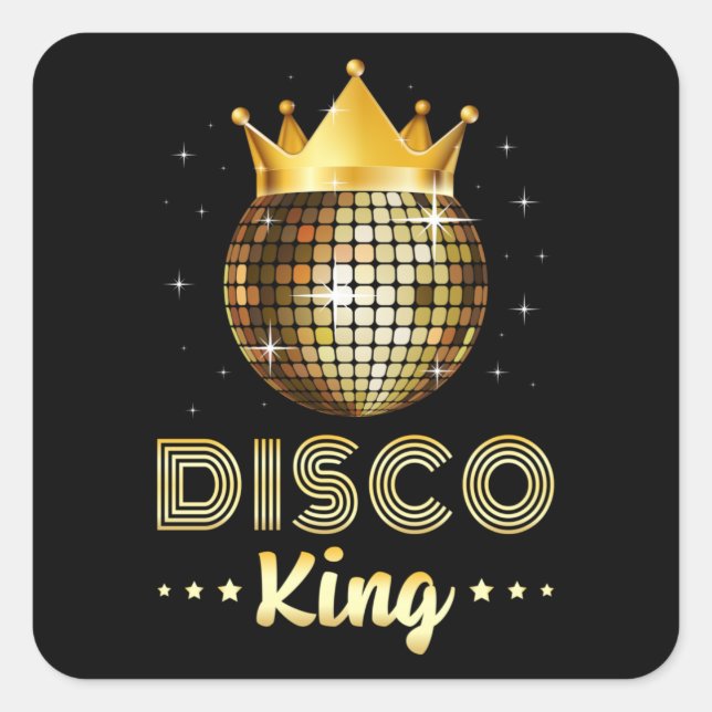 Dance Dancing Disco King Dancer Party Gift Idea Square Sticker (Front)