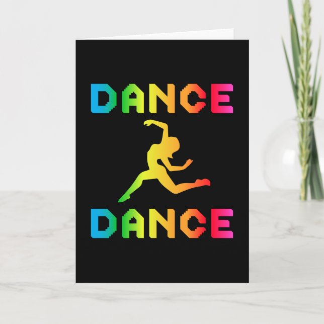Dance Dancing Party Music Sport Dancer Gift Idea Card (Front)