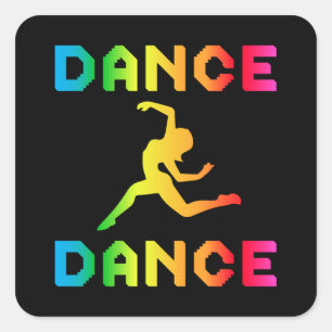 Dance Dancing Party Music Sport Dancer Gift Idea Square Sticker