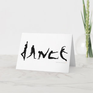 Dance Dancing Silhouette Greeting Card
