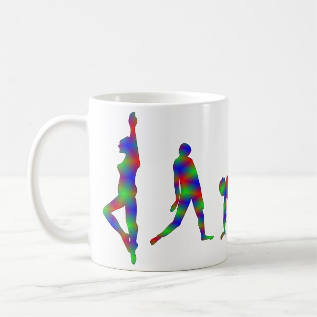 Dance Dancing Silhouette Mug (multicolors) (Left)