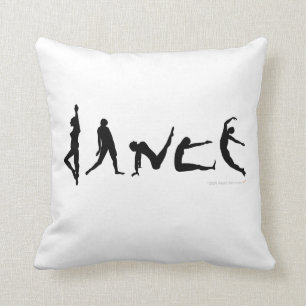Dance Dancing Silhouettes Custom Throw Pillow