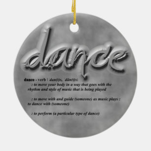 Dance Definition Ceramic Tree Decoration