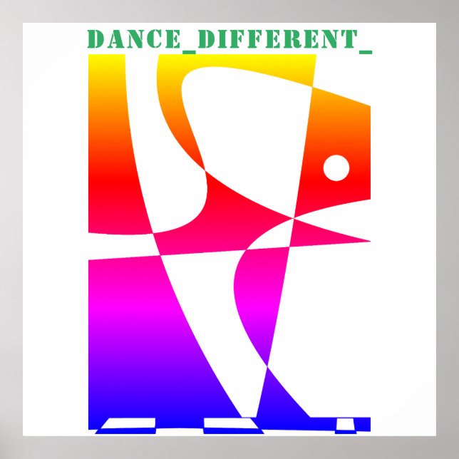 DANCE_DIFFERENT_ Rainbow Poster (Front)