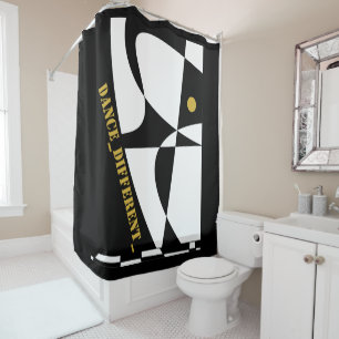 DANCE_DIFFERENT_ SHOWER CURTAIN