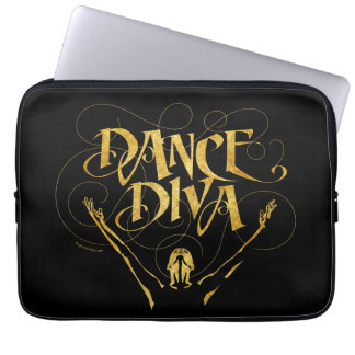 Dance Diva (gold) Laptop Sleeve