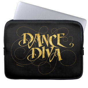 Dance Diva (gold) Laptop Sleeve