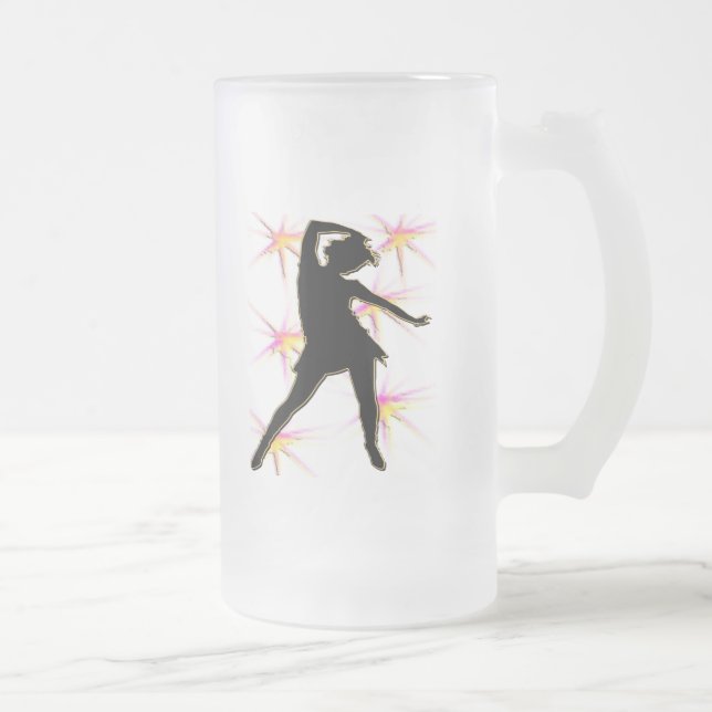 Dance Diva T-Shirts and Gifts Frosted Glass Beer Mug (Right)