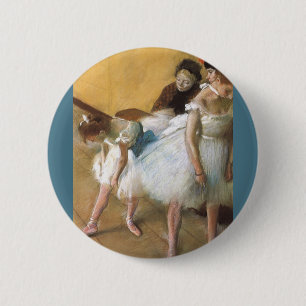 Dance Examination by Edgar Degas, Vintage Ballet 6 Cm Round Badge