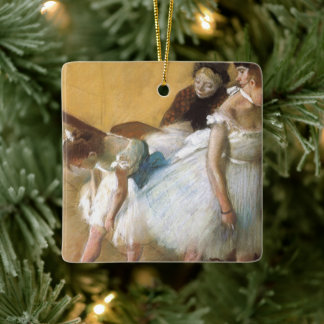 Dance Examination by Edgar Degas, Vintage Ballet Ceramic Ornament