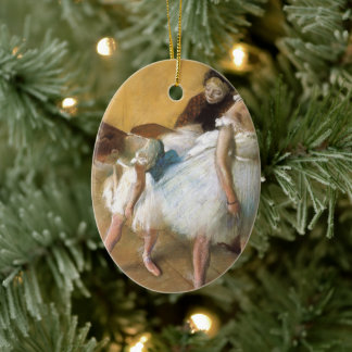 Dance Examination by Edgar Degas, Vintage Ballet Ceramic Tree Decoration