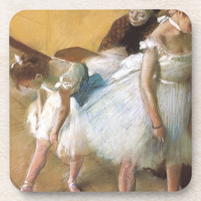 Dance Examination by Edgar Degas, Vintage Ballet Coaster (Front)